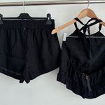 Touche Linen Set Small Black Co Ord Shorts Crop Top Resort Vacation Minimalist Photo 5