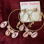 Betsey Johnson Pink  necklace summer see matching earrings Photo 1