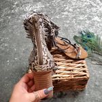 Jeffrey Campbell  Despina Strappy Sandal Snake Print Photo 4