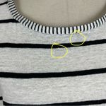Alice + Olivia Stripe Linen Blend Long Sleeve Top Photo 3