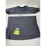 Womans Fit Scrubs Evrpur Short Sleeve Pullover Shirt Large Gray V Neck Photo 3