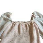 Wilfred  Smocked Off-Shoulder Long Sleeve Shirt Top Blouse Chiffon Size Medium Photo 1