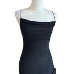 Windsor  Sparkling Mermaid Glitter Dress Ruched Side Slit Spaghetti Straps Sz S Photo 2