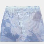 Elliss HANDY JEAN PRINT DENIM MINI SKIRT Blue Size M Photo 4