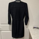 Larry Levine black with white polka dots drawstring waist lined dress. EUC. Photo 5