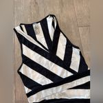 Go Couture  Black and White Striped Maxi Dress Photo 6