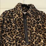 No Boundaries Leopard fleece quarter zip pullover Photo 4