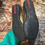  Bronze Leather Elastic Band Flat Shoes Prada Size 35 Photo 4