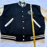 The Limited Vintage  Unisex Varsity Jacket Leather Size M/L International Style Photo 8