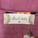 Altar'd State Floral V Neck Long Sleeve Mini Dress Mauve Size Medium Photo 4