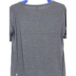 Lululemon Run Away Tee Shirt Heathered Black Reflective Pocket Women's Medium Photo 5