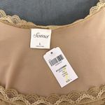 Soma New Stretch Lace Tank Daywear Soft Tan Size Large Tank Top Shirt Blouse Photo 4