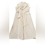 RTR Marina Moscone Collective Cream Long Wrap Vest Coat Sz M Size M Photo 15