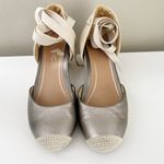 Vionic  Aruba Maris Espadrille Wedges Size 7.5 Metallic Photo 4