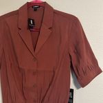 EXPRESS NWT Bodysuit Button Up Blouse Photo 1