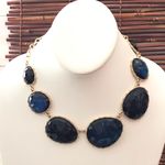 Charming Charlie  Blue & Gold Tone Necklace Photo 1