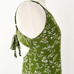 Lulus Lulu’s Missie Olive Green Floral Print Ruffled Tie-Back Midi Dress | Small Photo 6