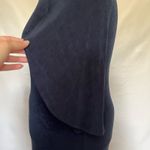 Travelers Chicos Keyhole Dress Sz 3/16 Navy Flutter Sleeve Midi Office Travel Blue Photo 4
