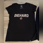 47 Brand Boston Bruins Black Long Sleeve Hoodie T and T-Shirt Set Women’s M Photo 1
