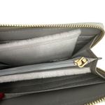 Badgley Mischka NWT Grey Blue Quilted Long Cardholder Wallet Vegan Leather Photo 3