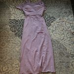 Mori Lee  Madeline Gardner Chiffon Draped Flowing Dress Lavender Photo 2