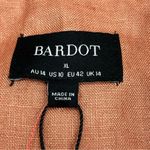 Bardot  100% Linen Oversized Blazer Terracotta Long Sleeve Womens SZ US 10 XL NEW Photo 2