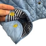 Charter Club Women's Quilted Barn Jacket Snap Front Pockets Blue Spring Size L Photo 4