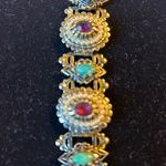 Vintage Women's Gold Link Jewel Bracelet SKU 75 Photo 2