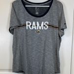 Nike The  Tee Dri-Fit Gray NFL Los Angeles Rams Football Shirt XXL EUC #5788 Photo 0