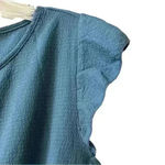 Emery Rose Women's Blue Cap Sleeve Tiered Midi Dress Size S Casual Summer Photo 2