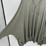 Free People Swingin It Hoodie Green Women Size M Oversized Baggy Lounge Stretch Photo 0