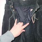 wilson's leather Vintage  Size 2 Dark Green Suede Paperbag Pants High Rise Belted Photo 4
