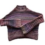 Ruby Moon Vintage Anthropologie long Red tunic Cowl Neck Drawstring Sweater Sz M Photo 0