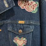 Rustler  Blue Country Cowboy Denim Patches Jean Jacket Large Photo 2