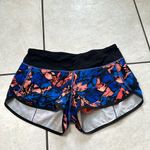 Lululemon  Speed‎ Short Paint Storm Harbor Blue Multi / Black Photo 5