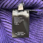 Balenciaga  Purple Long Sleeve Mini Sheath Dress, S Photo 5