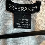 Esperanza NWT Sweater Size 1X Oatmeal Cropped Shrug New Tan Ribbed Photo 2