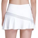 CAMEL CROWN Athletic Tennis Skirt White Mesh Skort Pocket Women Size Small Photo 1
