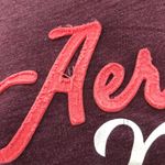 Aeropostale MEDIUM Purple Aero NYC Spellout Tee Shirt T-Shirt Top Classic Crew Photo 5