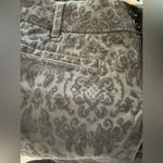 Anthropologie Gray Damask Velvet "Flocked Charlie Trousers" Cartonnier Photo 4