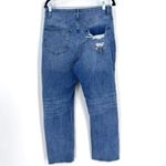 Warp + Weft Los Feilz Women's Distressed Jeans High Rise Relaxed Straight 32x28 Blue Size undefined Photo 1