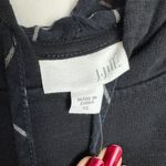 J Jill black plaid hem long sleeve hoodie pullover size XL N47 Photo 1