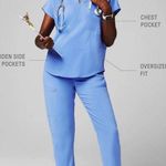 Fabletics  Celi Blue Scrub Set- Evolve Top And On Call Joggers- S/M Photo 0