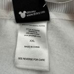 Disney Mickey Mouse Sweatshirt Skiing Graphic XXL White Long Sleeve Pullover NWT Photo 4