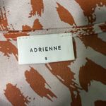 Adrienne  Pink and Orange Patterned Tie-Front Blouse Photo 5