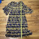 MISA Los Angeles Yanira Midi Puprple Yellow Floral Ruffle Dress Size XS Photo 13