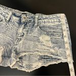Klique B ultra mini denim shorts, textured distressed festival jean shorts sz S Photo 7