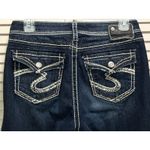 Silver Jeans NATSUKI Flap Bootcut Dark Wash Low Rise EmbroideryGems Size 29x31 Photo 5