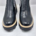 Dolce Vita DV Vionie Womens 9.5 Black Knit Shaft Lug Sole Platform Ankle Boots Photo 6