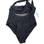Beachsissi  Black One Piece Mesh Padded Swimsuit NWT New Size XL Photo 0
